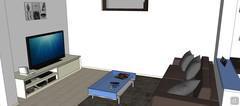 3D Living room/living room design - living room area view